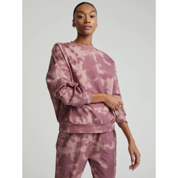 Varley Tops - Nwt Varley Erwin Deep Rose Tie Dye Athletic Sweatshirt XS